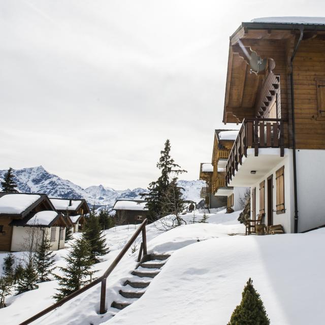 Vue sur les chalets de la Mura - Thyon