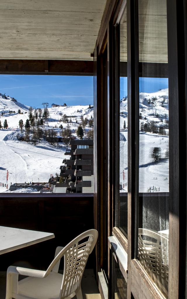 Vue sur le domaine skiable des 4 Vallées depuis Thyon 2000