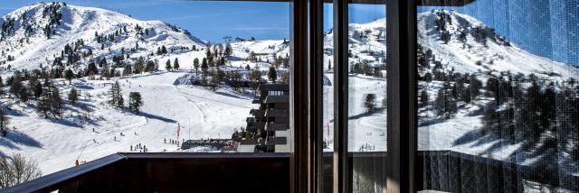 Vue sur le domaine skiable des 4 Vallées depuis Thyon 2000