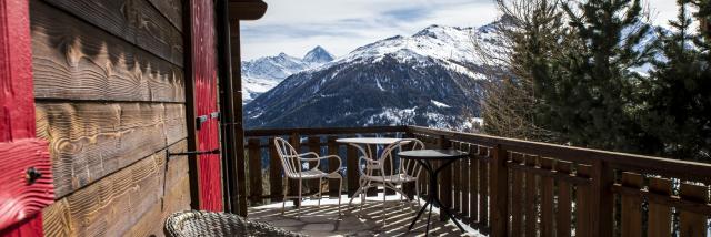 Vue depuis un chalet aux Collons