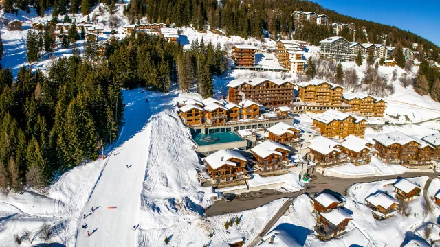 Bains avec vue sur la piste des Masses