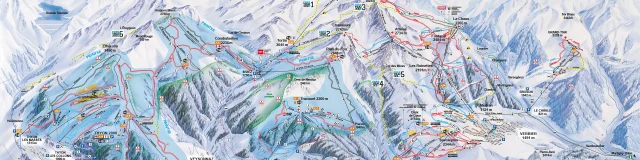 Plan des pistes 4vallees